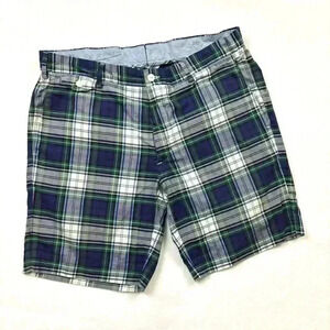 Polo Ralph Lauren Plaid Flat Front Slim GI Fit Chino 100% Cotton Shorts Size 26